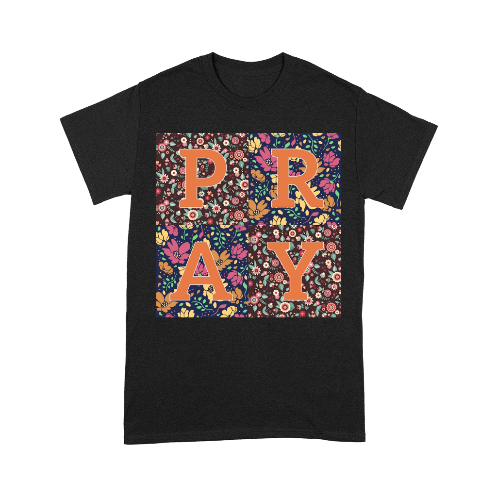Floral Patchwork Pray Unisex T-Shirt