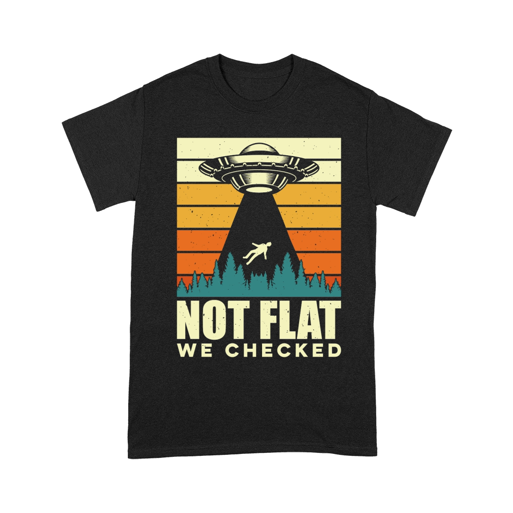 Vintage UFO Alien not Flat we checked Unisex T-Shirt