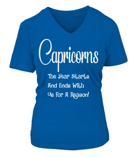 Capricorn The Year Starts And Ends V-neck T-Shirt Woman
