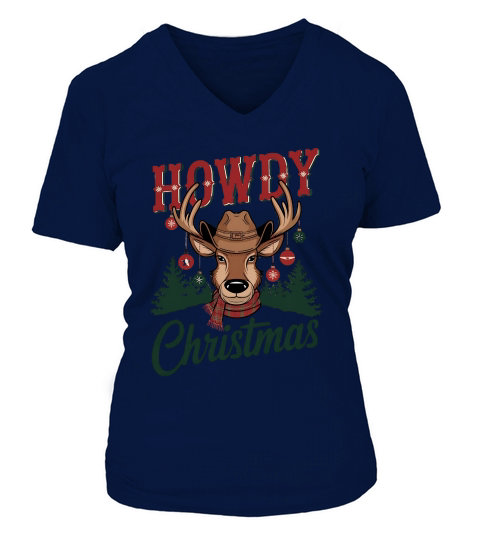 Howdy christmas 9 V-neck T-Shirt Woman