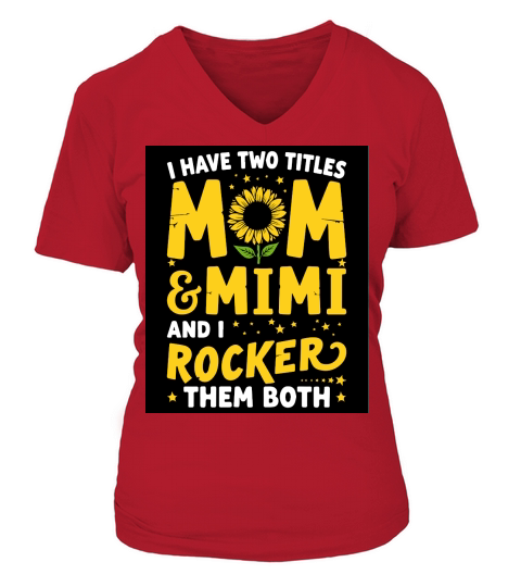 I have two tiles mom mimi them both! 02 V-neck T-Shirt Woman