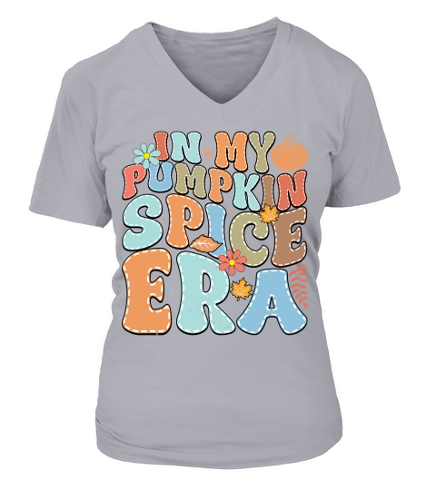 In my pumpkin spice ERA V-neck T-Shirt Woman