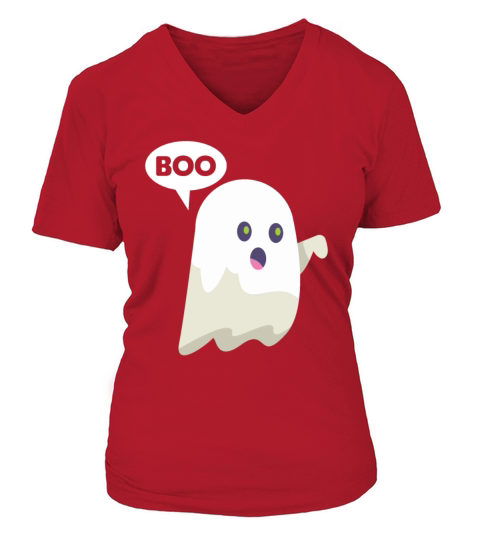Sarcasm Ghost Nope Boo Gift V-neck T-Shirt Woman