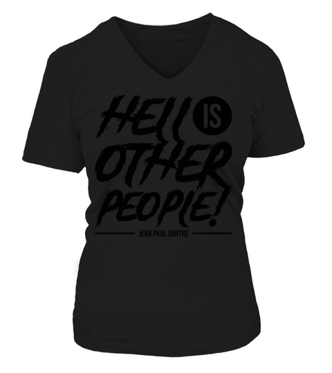 Sarcasm Hell is Other People Quote Gift V-neck T-Shirt Woman