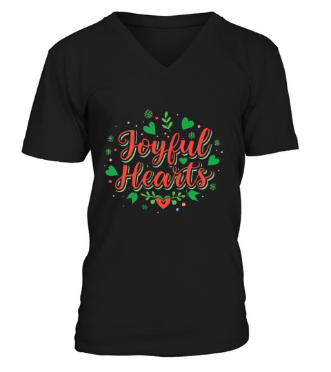 festive cheer  use vibrant colors and playful typ V-Neck T-shirt