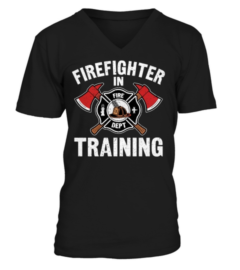 Firefighter In Training V-Neck T-shirt