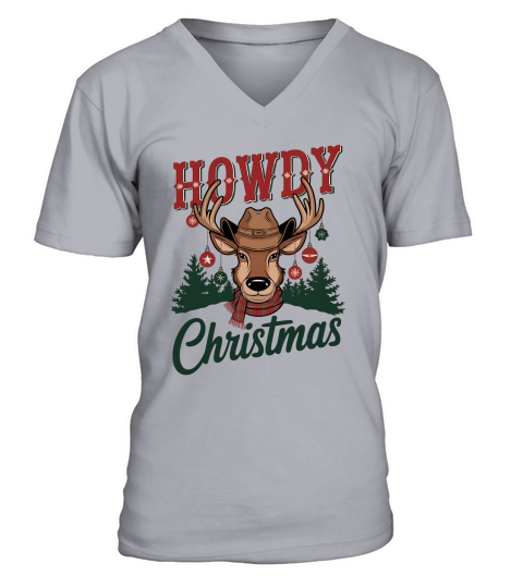 Howdy christmas 9 V-Neck T-shirt