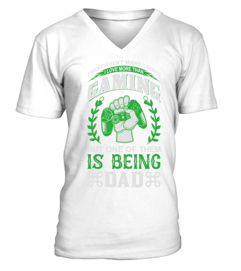 I love Dad more than Gaming V-Neck T-shirt