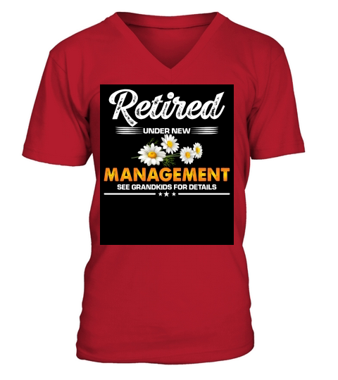 Management see grandkids 05 V-Neck T-shirt