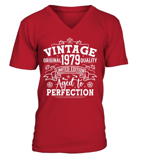 Vintage Birthday TShirt Design Bundle 1979 V-Neck T-shirt