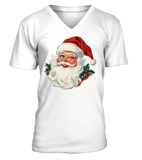 Vintage Santa Claus V-Neck T-shirt