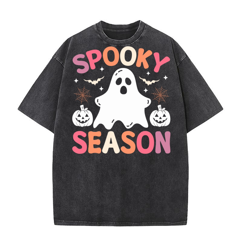 1.Spooky season Washed T-Shirt