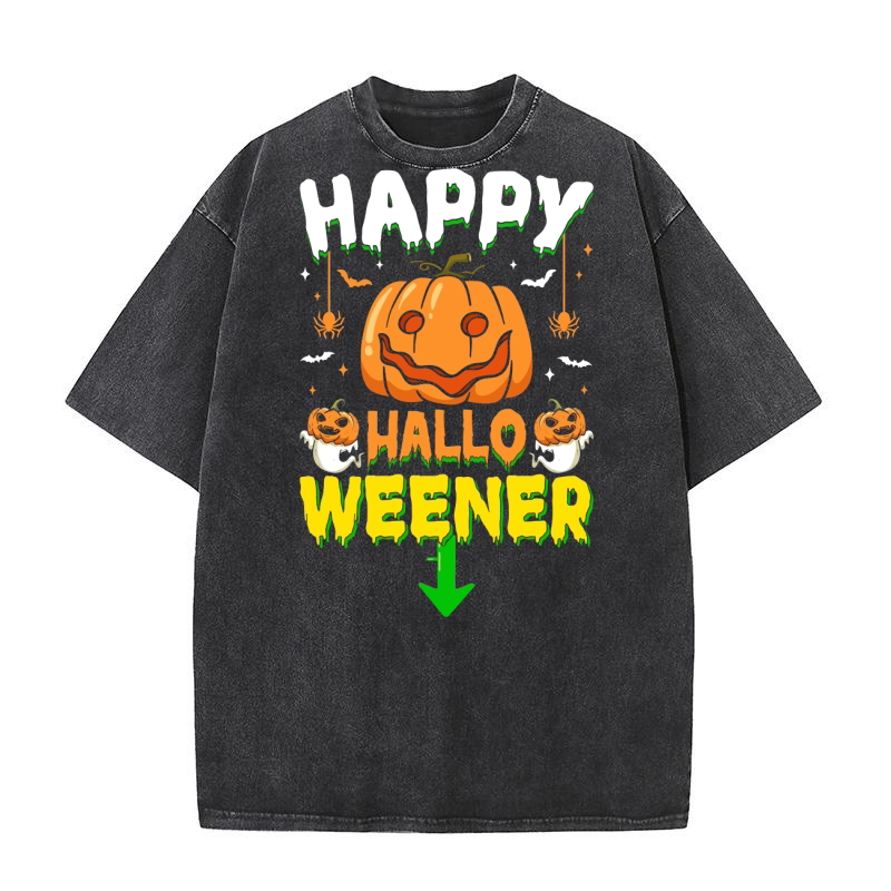 380. happy hallo weener Washed T-Shirt