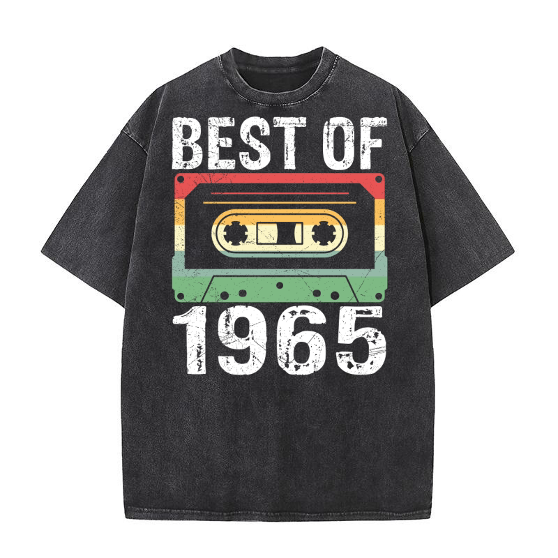 Best of 1965 Birthday Washed T-Shirt