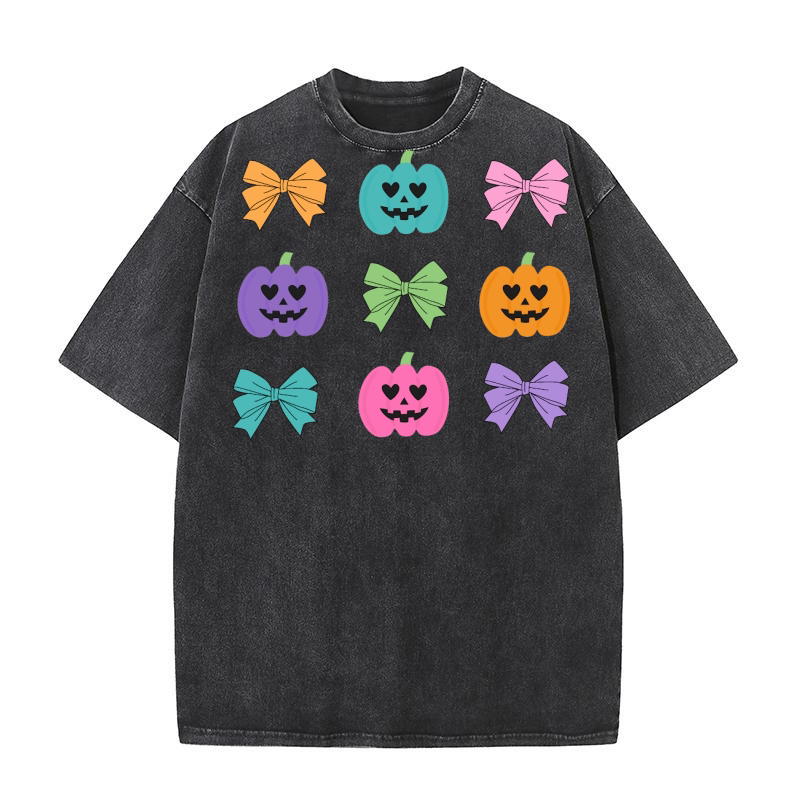 Bright Coquette Halloween 09 Washed T-Shirt