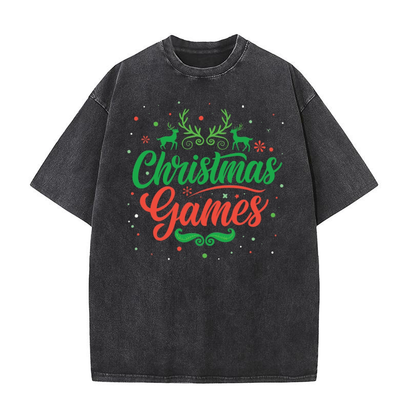 christmas vector theme designs with quotes reindee Washed T-Shirt