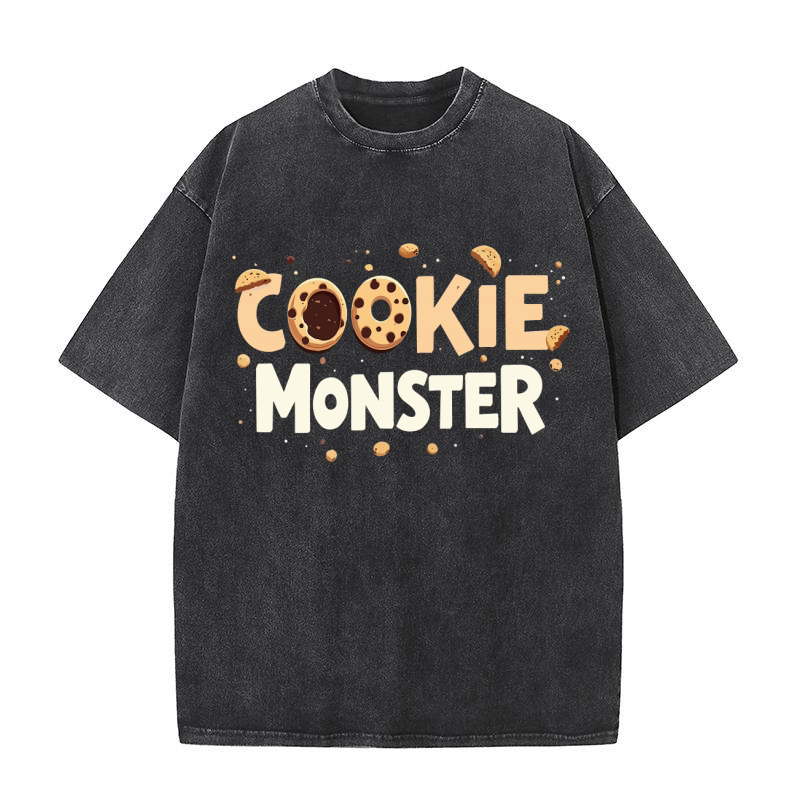 Cookie monster Washed T-Shirt