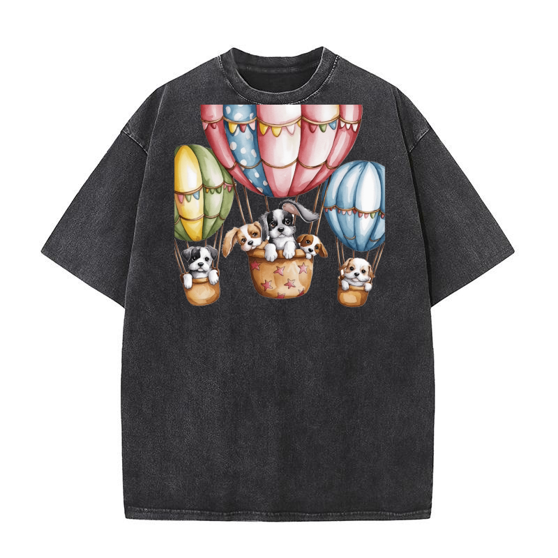 Dog Watercolor Bundle 06 Washed T-Shirt