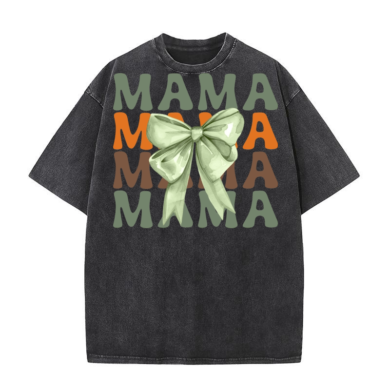 Fall Coquette   Mama rep Washed T-Shirt