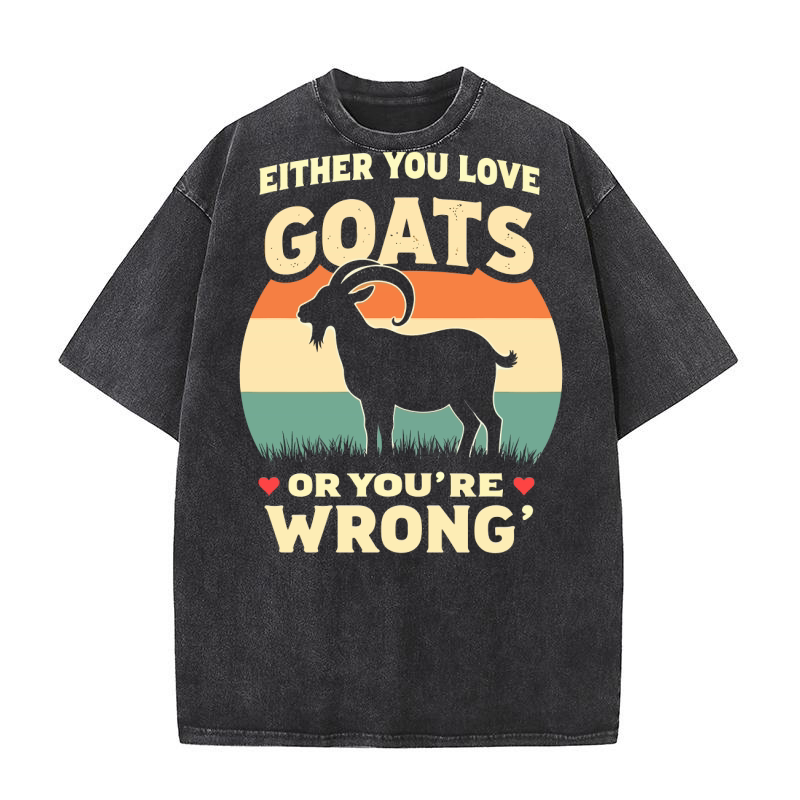 Goats or youre wrong Washed T-Shirt