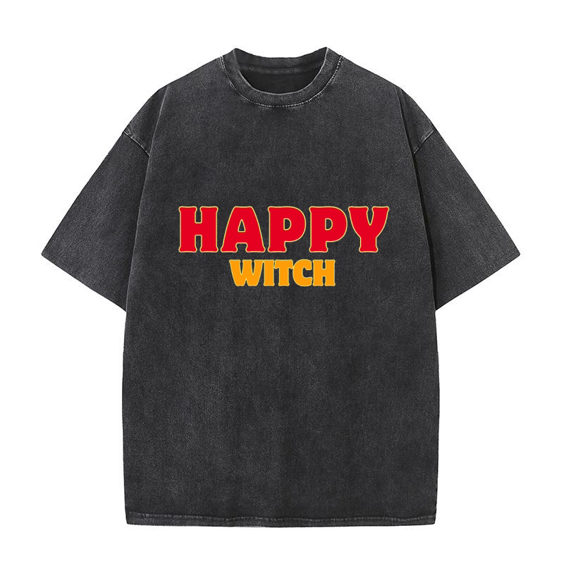 Happy witch Washed T-Shirt