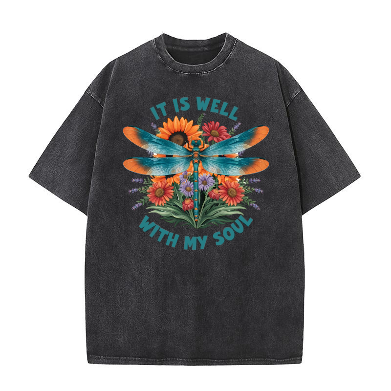 It Is Well with My Soul Washed T-Shirt