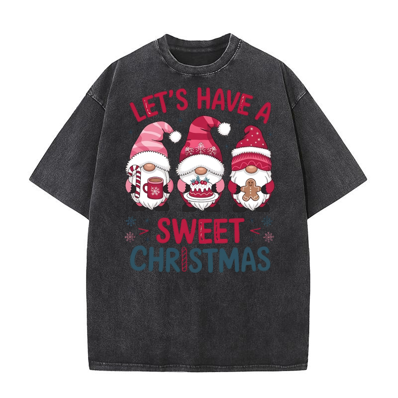 Lets have a sweet christmas 02 Washed T-Shirt