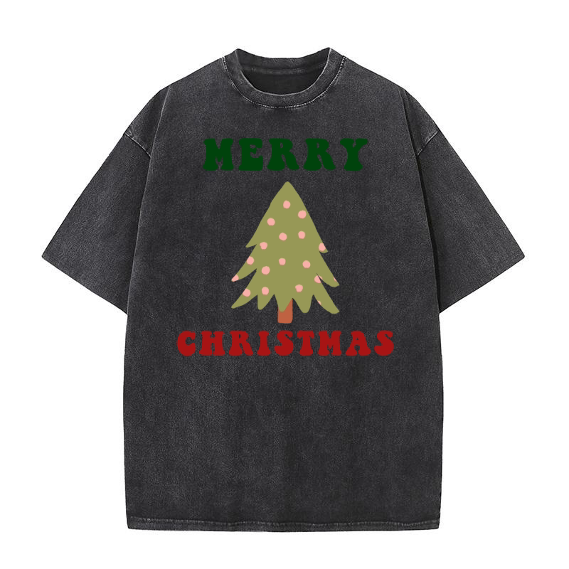 Merry Christmas 42 30 Washed T-Shirt