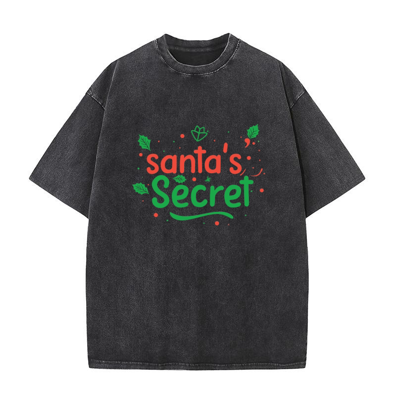 santa s secret Washed T-Shirt