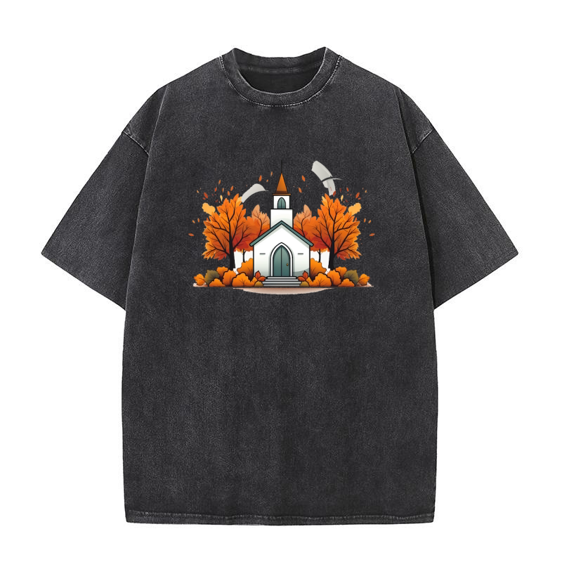 Thanksgiving Themed 03 Washed T-Shirt