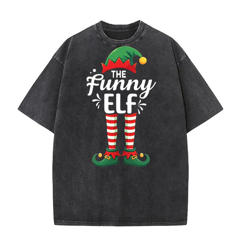 The Funny ElF Washed T-Shirt