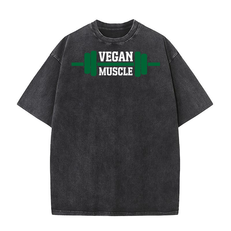Vegan Muscle Washed T-Shirt