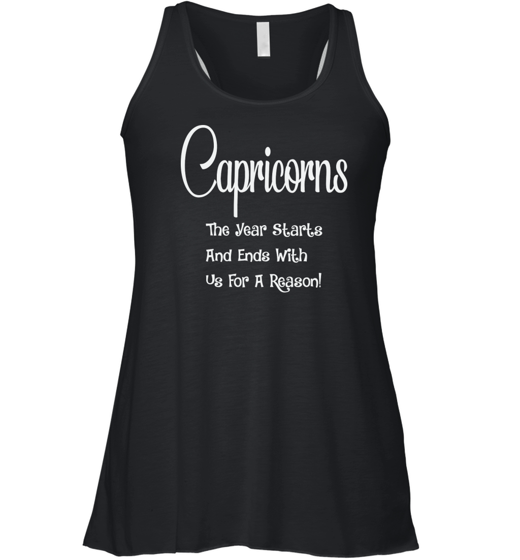Capricorn The Year Starts And Ends Women's Flowy Tank Top