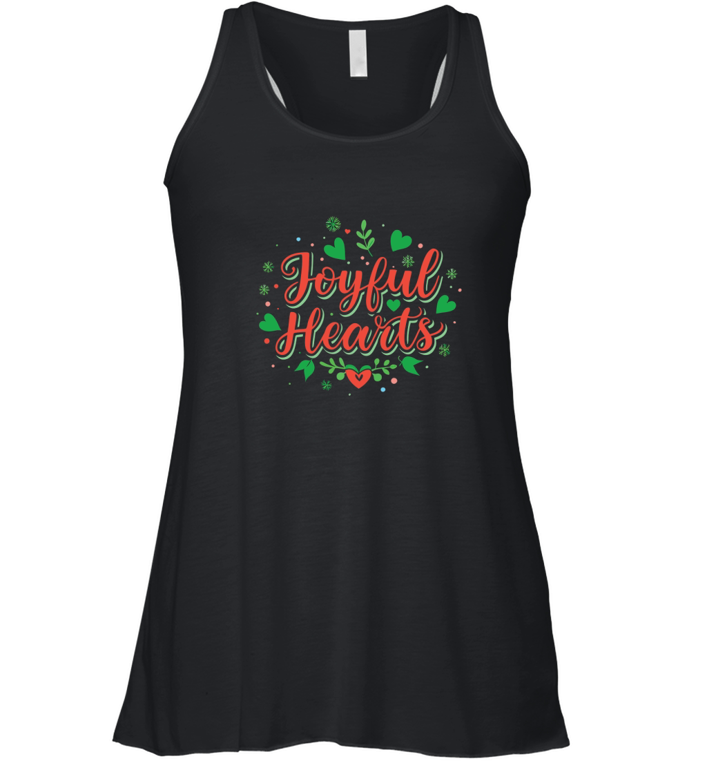 festive cheer  use vibrant colors and playful typ Women's Flowy Tank Top