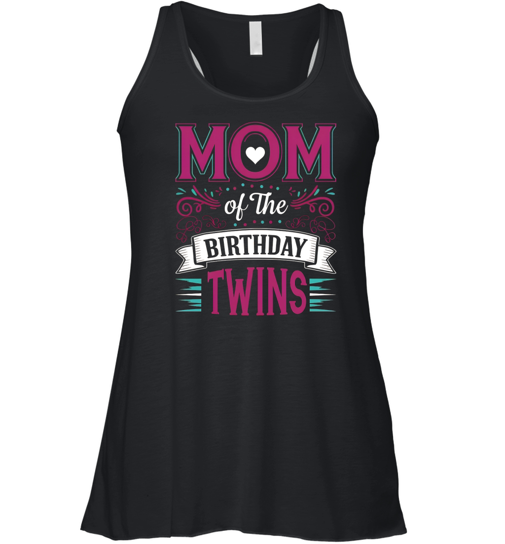 Mom Of The Birthday Twins 03 Women's Flowy Tank Top