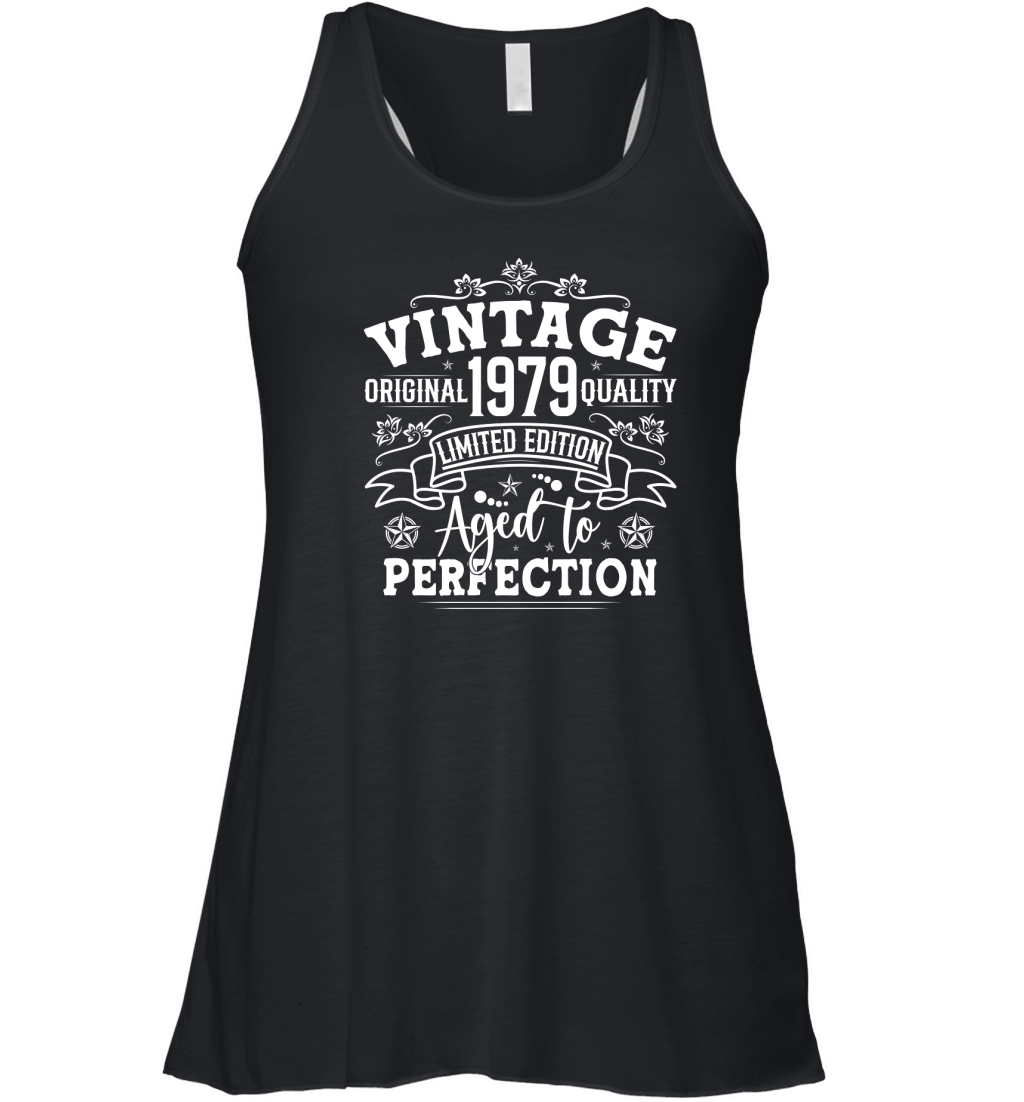 Vintage Birthday TShirt Design Bundle 1979 Women's Flowy Tank Top