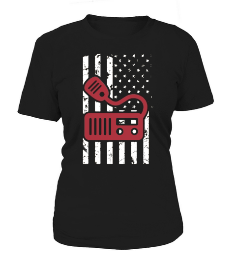 Ham Radio Operator USA Flag Patriotic T-Shirt T-Shirt Women's T-Shirt