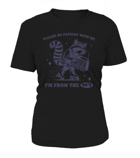 Raccoon Roller Skate Vintage Radio L dViolet Women's T-Shirt