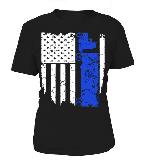 Truck Driver Trucker Flag Hanes Tagless racing T S Women's T-Shirt