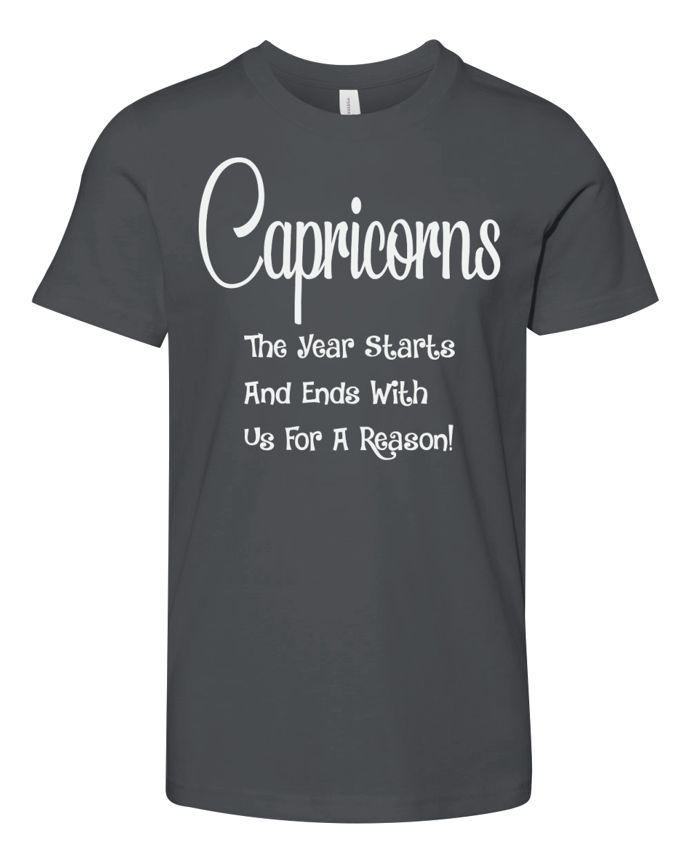 Capricorn The Year Starts And Ends Youth Unisex Jersey Tee