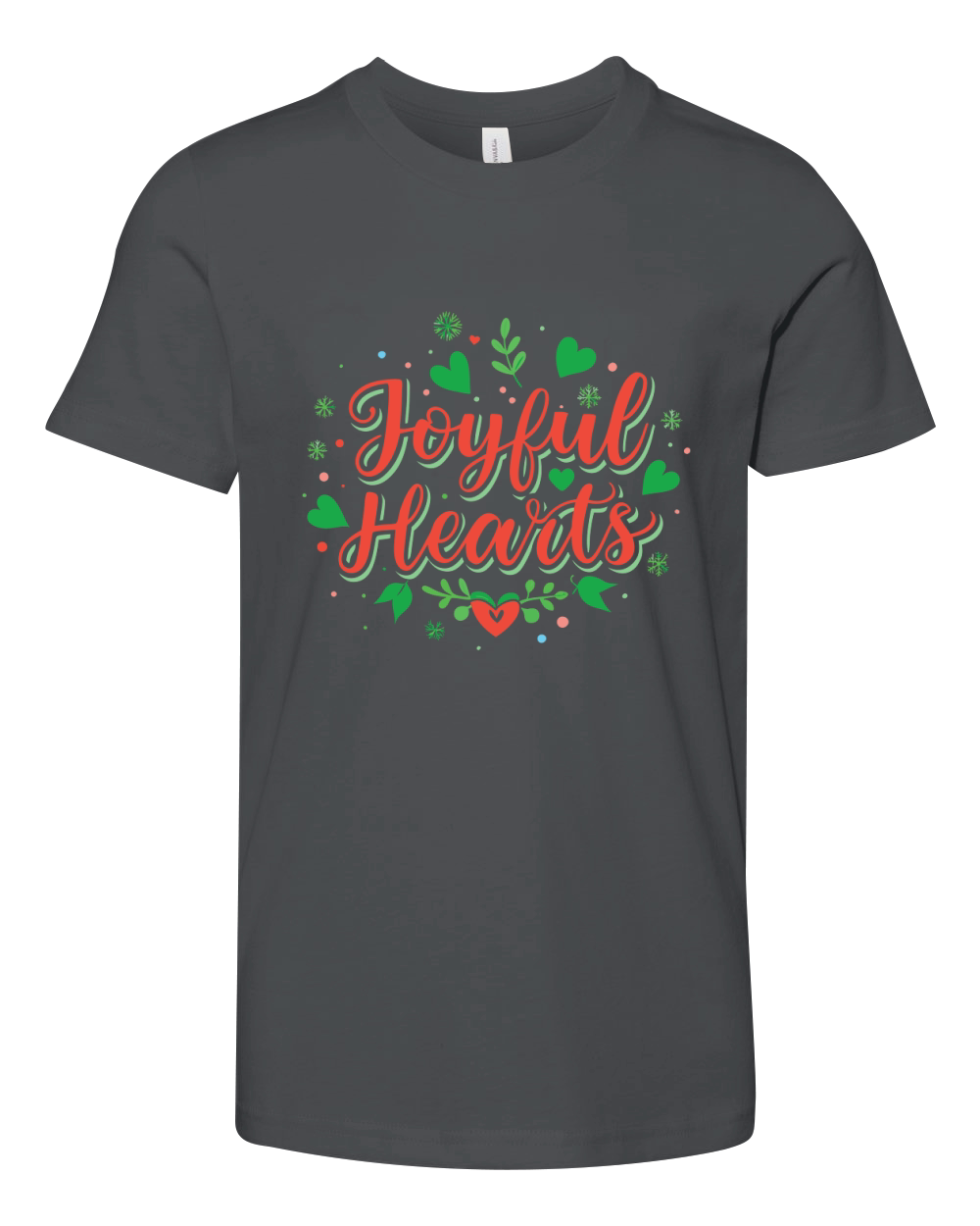 festive cheer  use vibrant colors and playful typ Youth Unisex Jersey Tee
