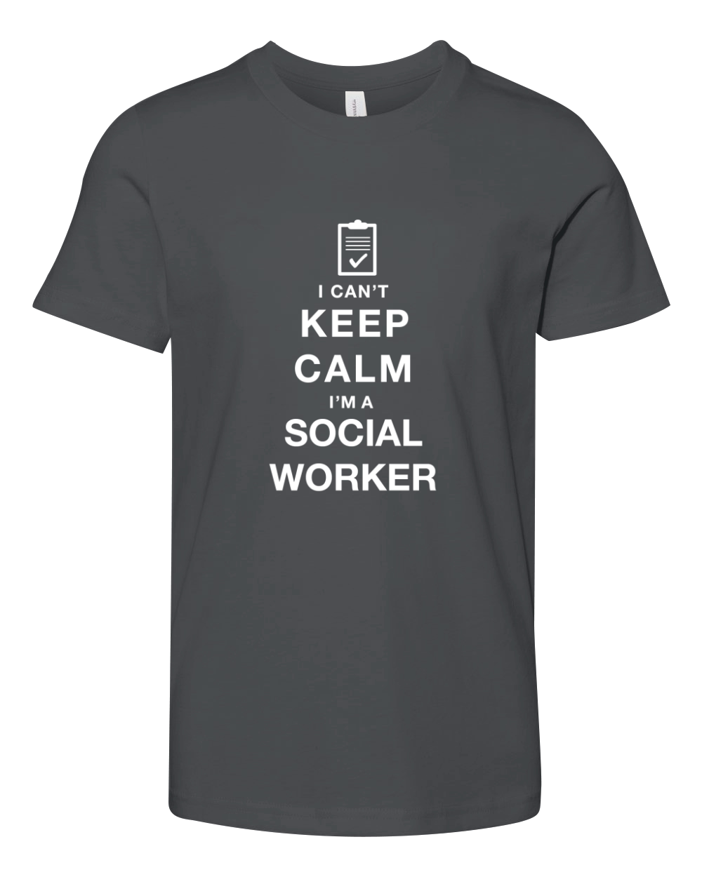 I CAN_T KEEP CALM - social worker Youth Unisex Jersey Tee