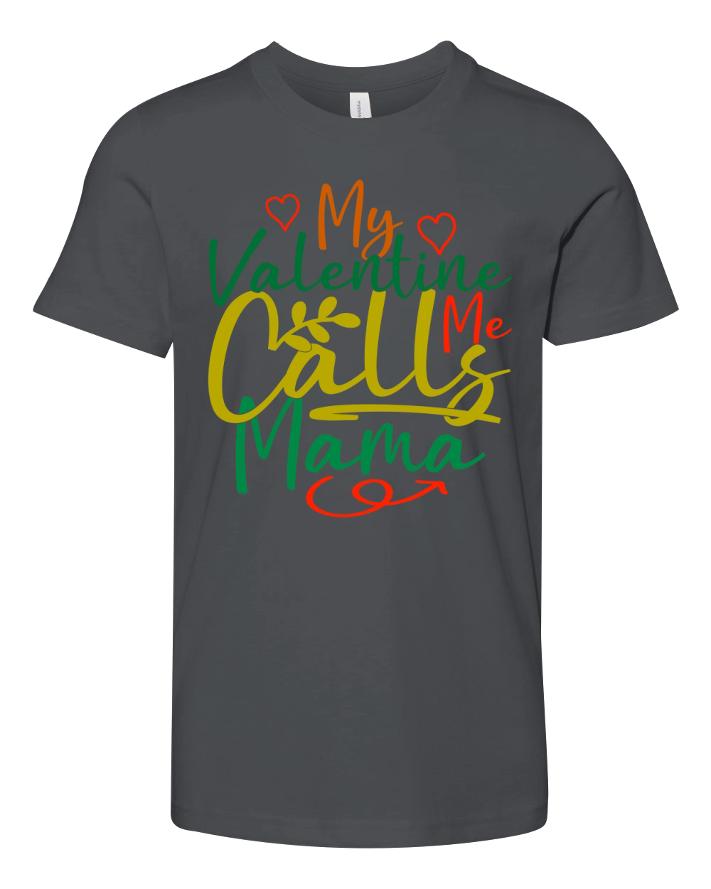 My Valentine Calls Me Mama Youth Unisex Jersey Tee