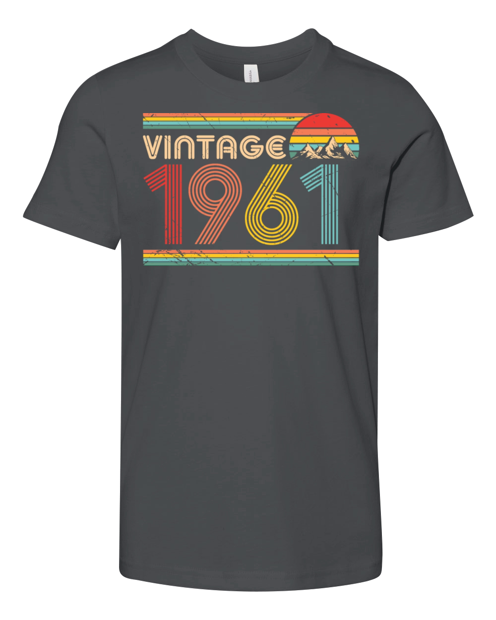 Vintage 1961 60th Birthday Est 1961 Youth Unisex Jersey Tee