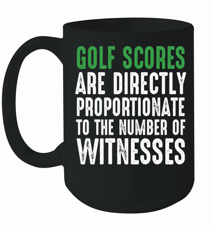 Funny Golf Shirt Golf Scores Ceramic Mug