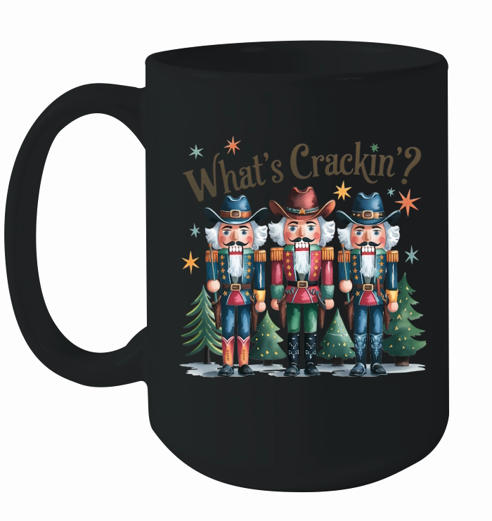 Whats Crackin Vintage Christmas Ceramic Mug