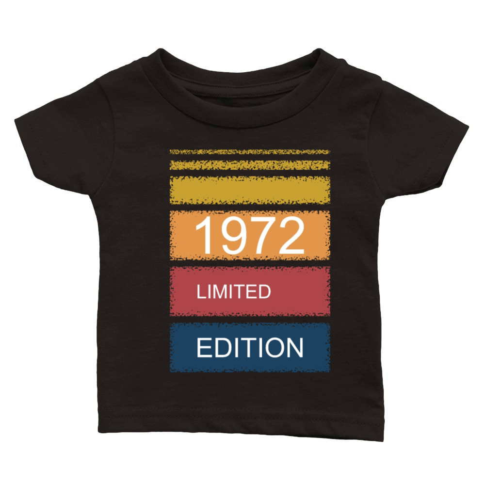 Retro-Vintage limited edition 1972 Classic Baby Crewneck T-shirt