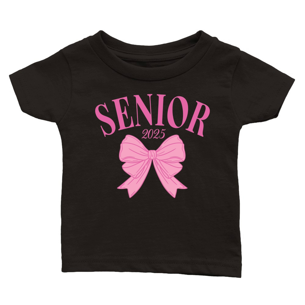 Senior2025 Bow3 Classic Baby Crewneck T-shirt