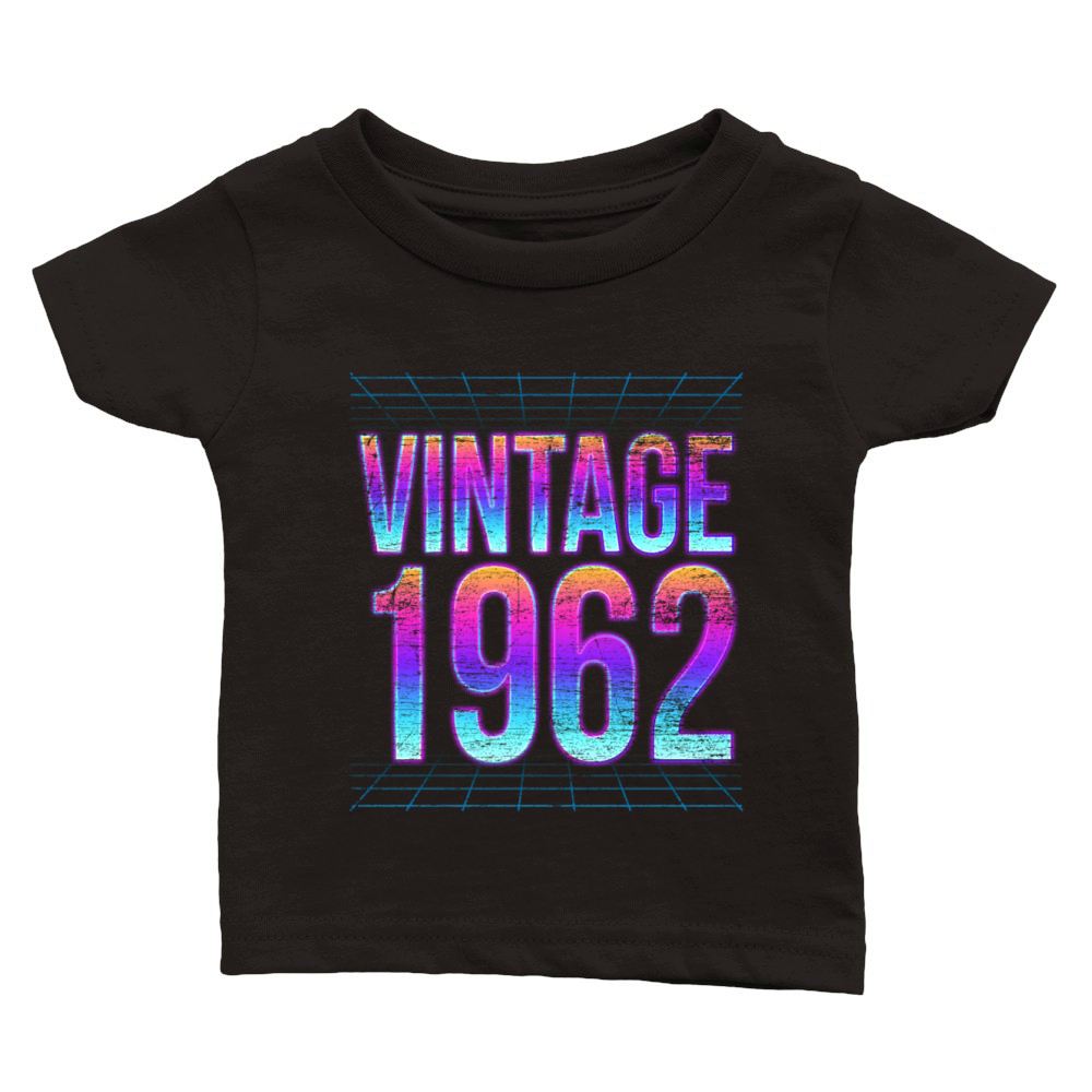Vintage 1962 59th Birthday Gift Classic Baby Crewneck T-shirt