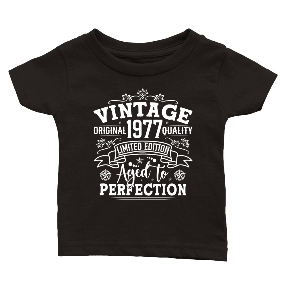 Vintage Birthday TShirt Design Bundle 1977 Classic Baby Crewneck T-shirt